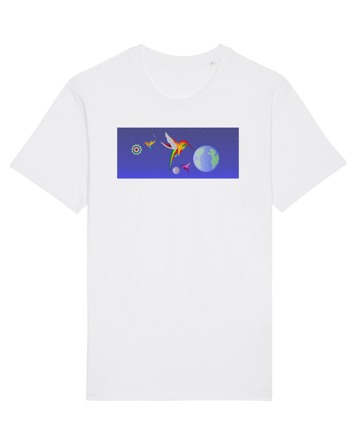 Tricou mânecă scurtă Unisex Rocker White