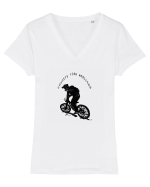 country ride addicted Tricou mânecă scurtă guler V Damă Evoker