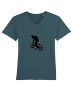 country ride addicted Tricou mânecă scurtă guler V Bărbat Presenter