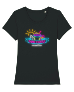Concursul castelelor de nisip Tricou mânecă scurtă guler larg fitted Damă Expresser