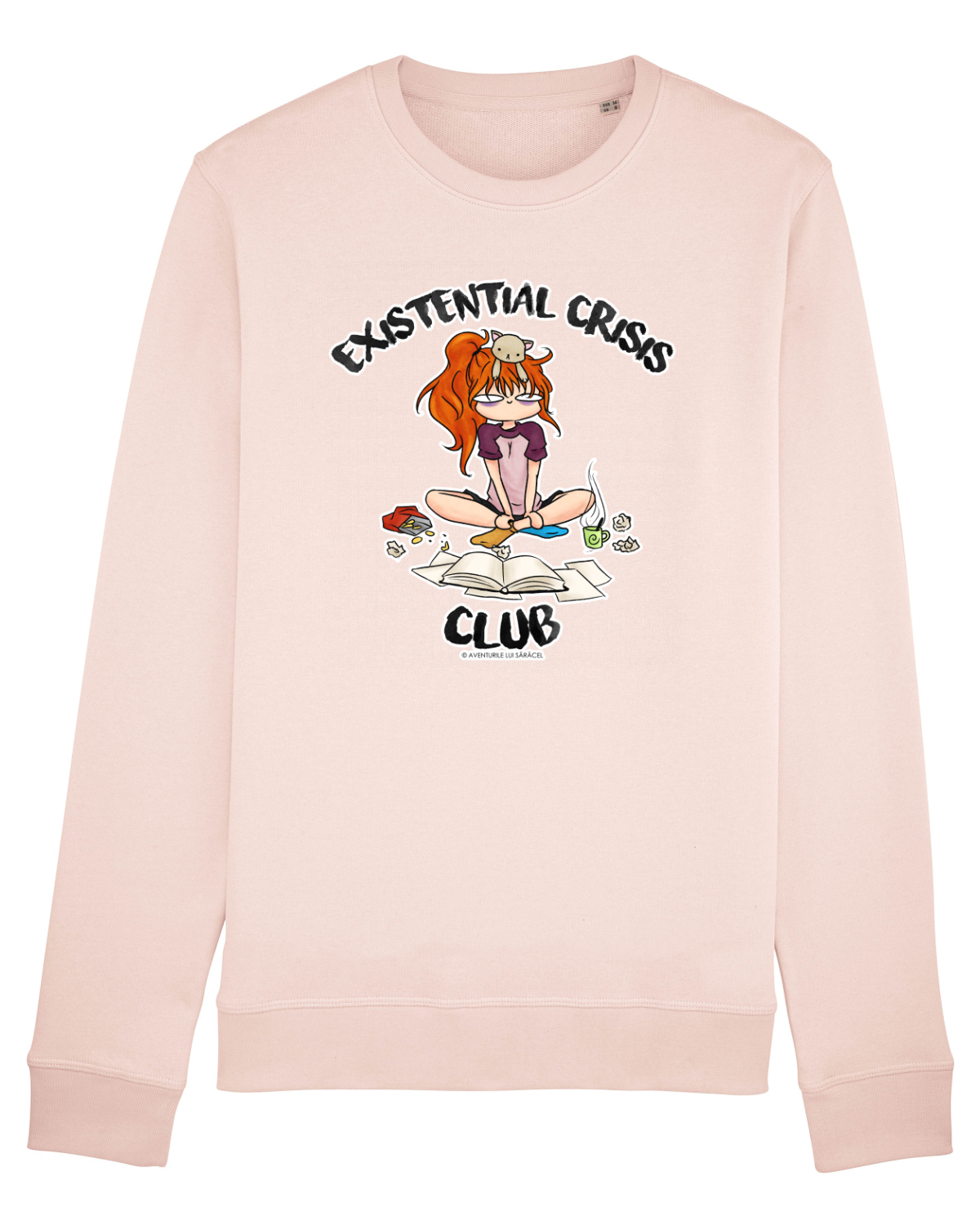 Bluză mânecă lungă Unisex Rise Candy Pink