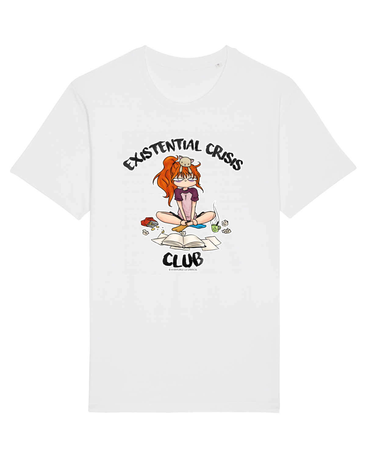 Tricou mânecă scurtă Unisex Rocker White