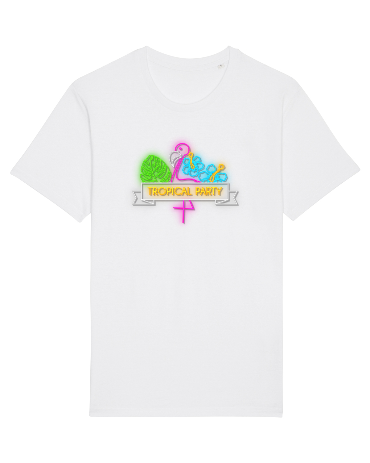 Tricou mânecă scurtă Unisex Rocker White