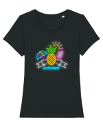 Vacanța perfectă Tricou mânecă scurtă guler larg fitted Damă Expresser