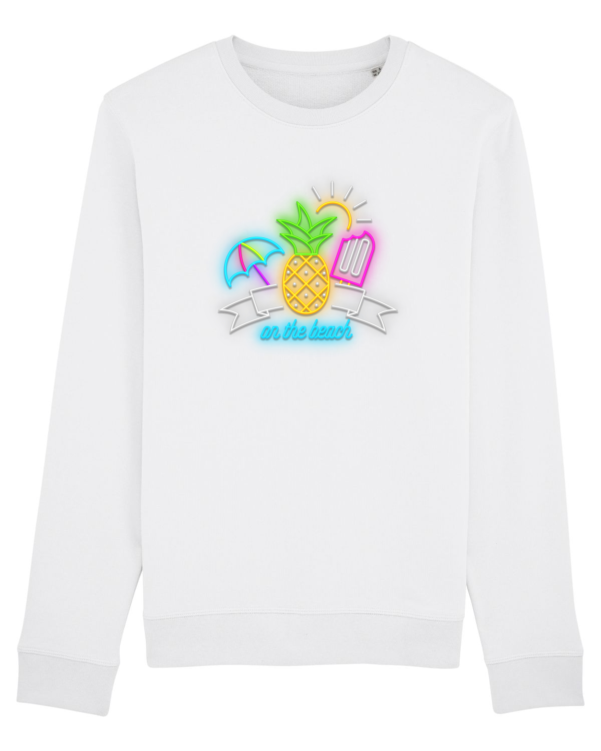 Bluză mânecă lungă Unisex Rise White