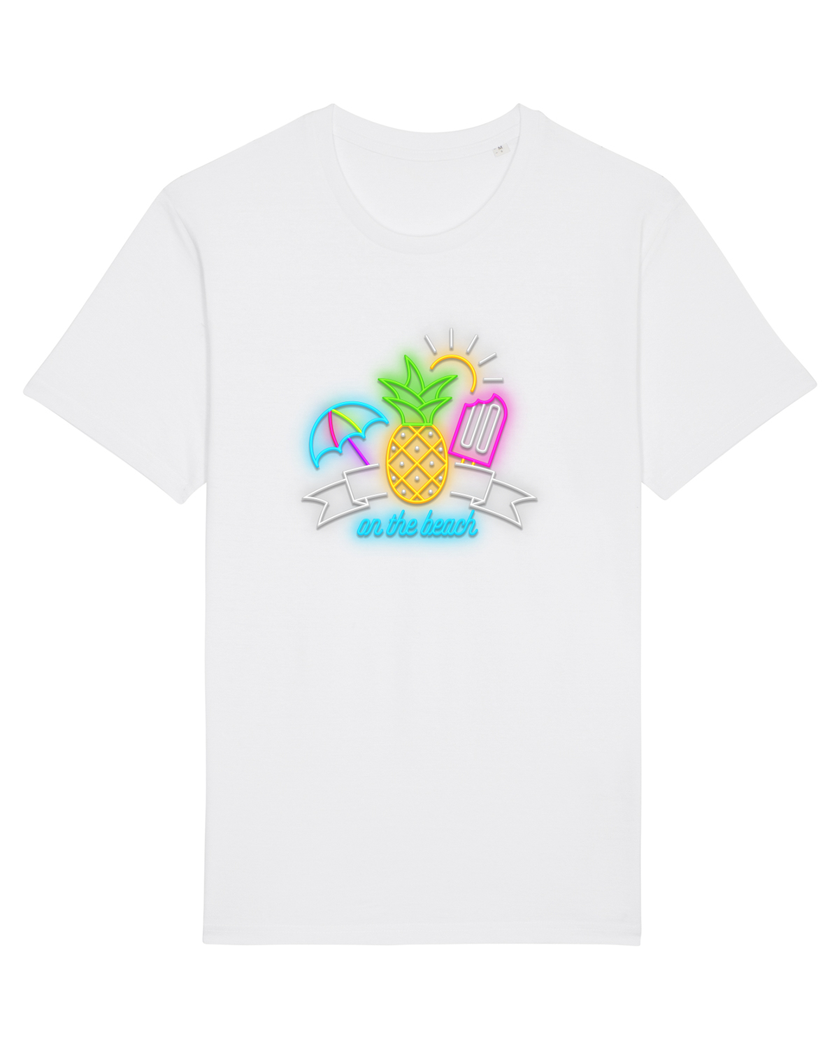 Tricou mânecă scurtă Unisex Rocker White