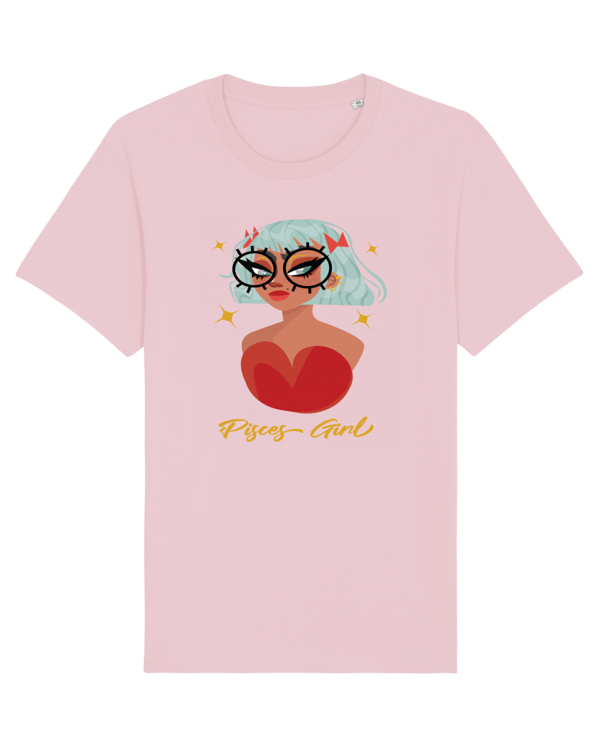Tricou mânecă scurtă Unisex Rocker Cotton Pink