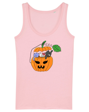 Cute halloween cats Cotton Pink