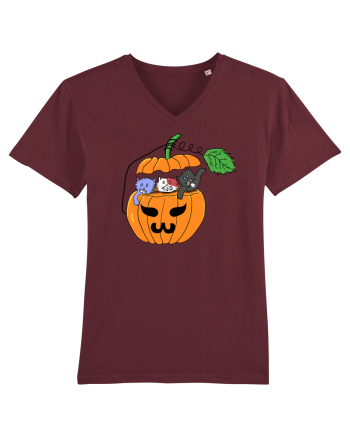 Cute halloween cats Burgundy