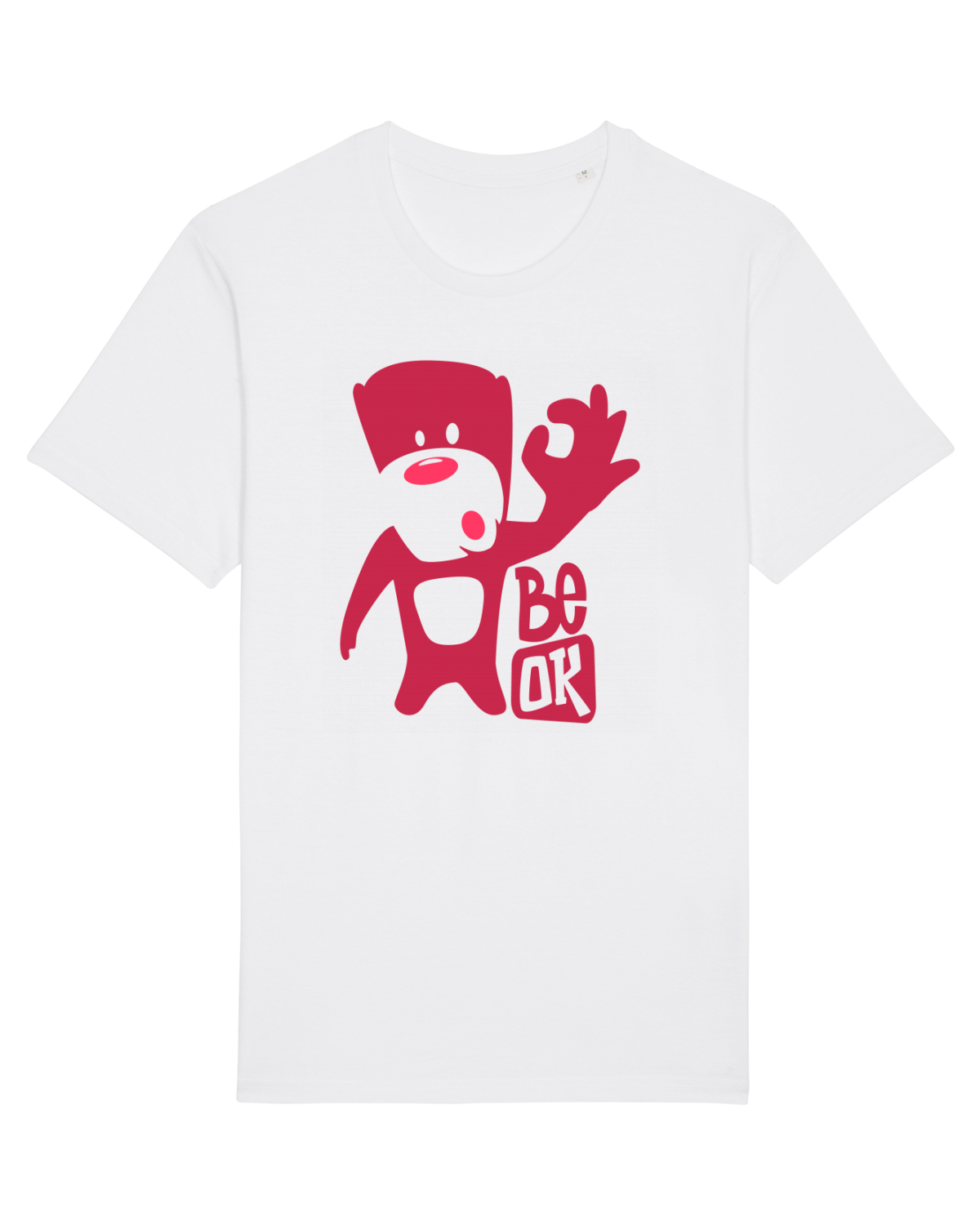 Tricou mânecă scurtă Unisex Rocker White