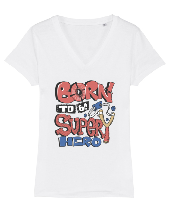 Born To Be Super Hero White