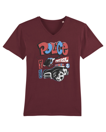 Cool NYC Police Patrol Burgundy