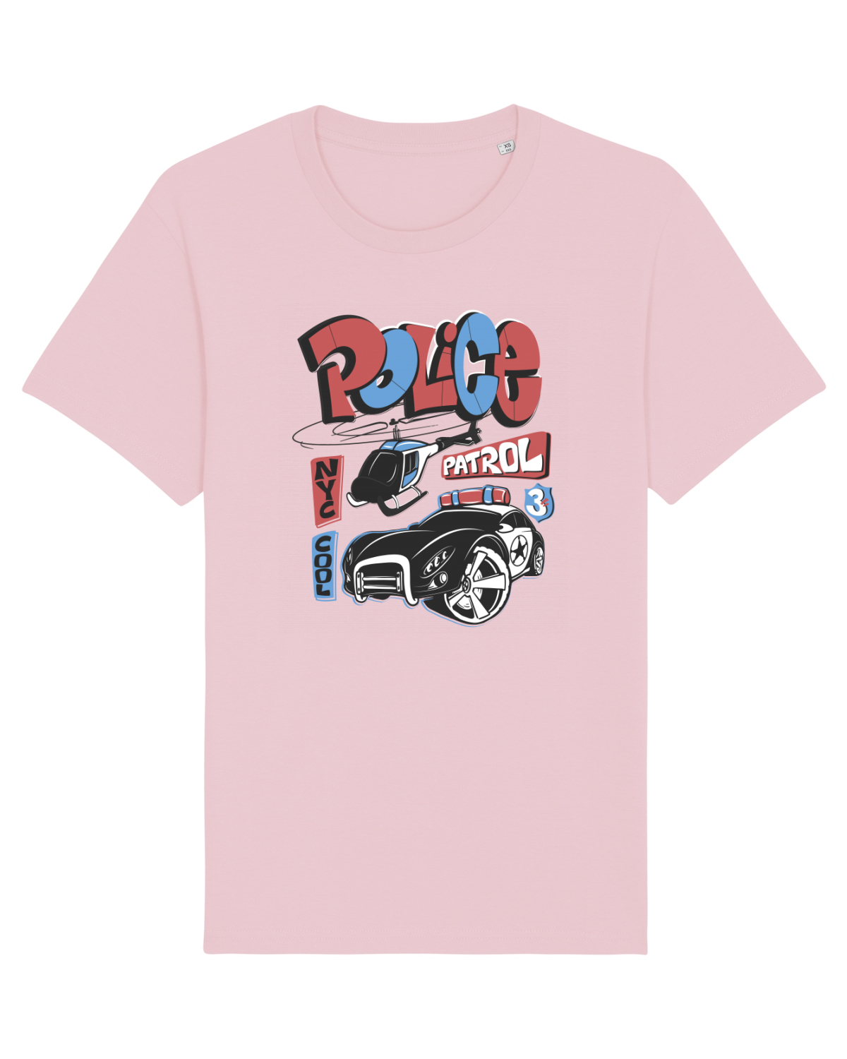Tricou mânecă scurtă Unisex Rocker Cotton Pink