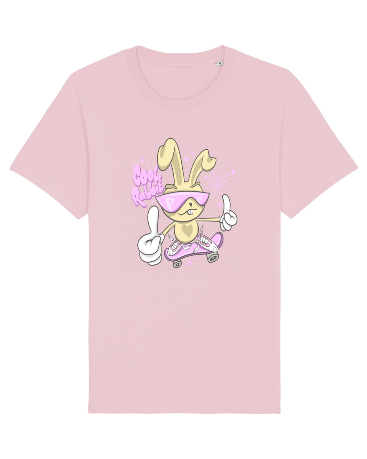 Tricou mânecă scurtă Unisex Rocker Cotton Pink