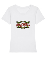 Halloween! Tricou mânecă scurtă guler larg fitted Damă Expresser