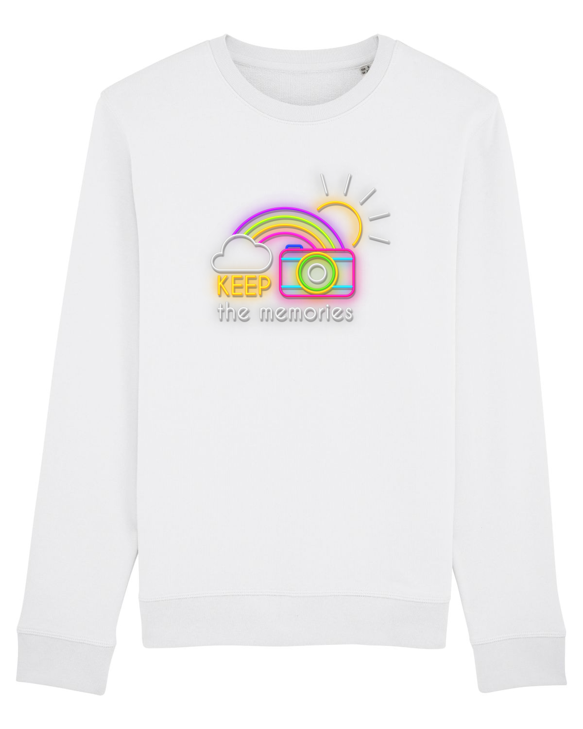 Bluză mânecă lungă Unisex Rise White