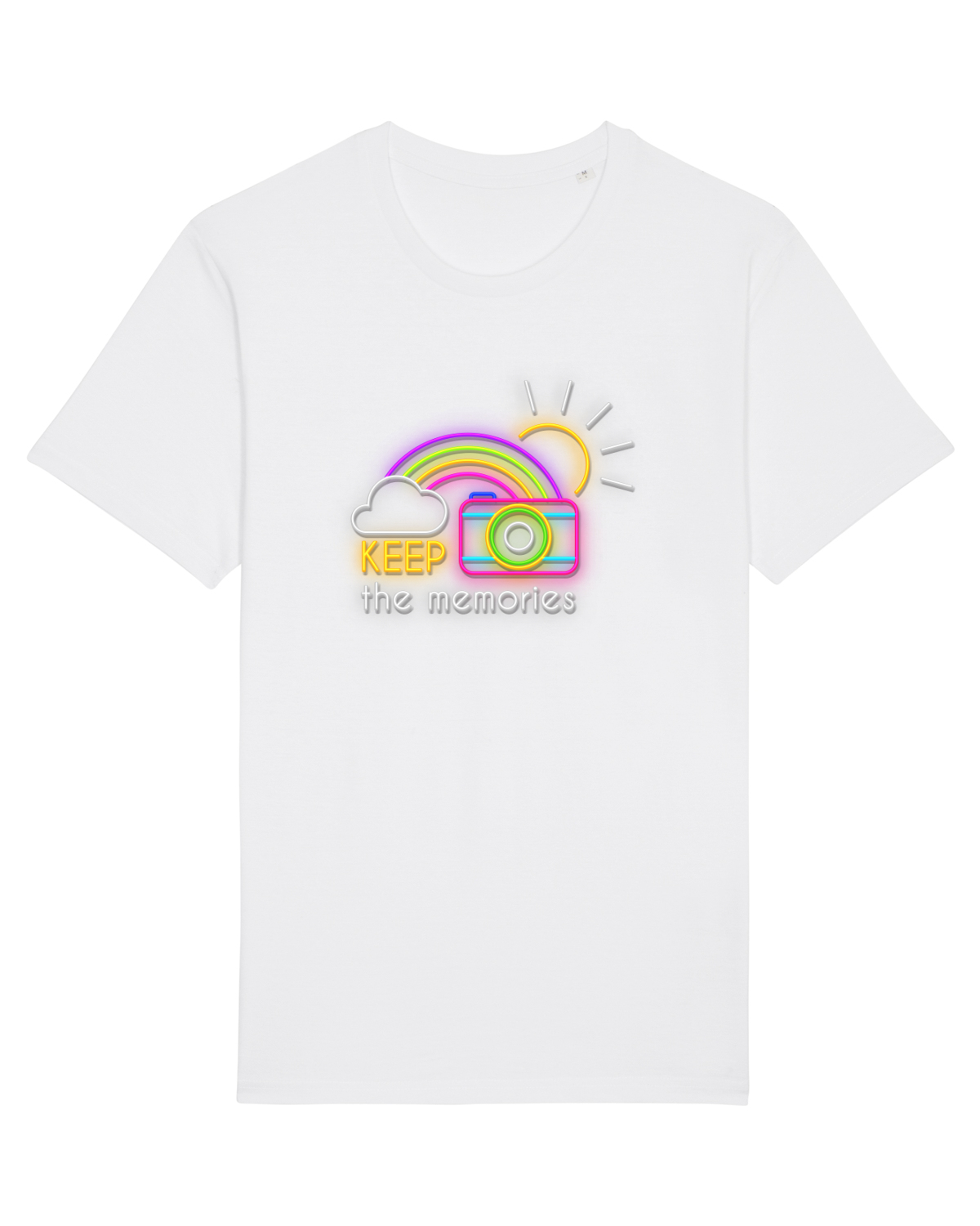 Tricou mânecă scurtă Unisex Rocker White
