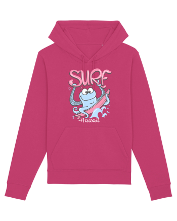 Hawaii Funny Octopus Surf Raspberry