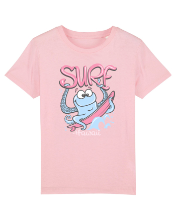 Hawaii Funny Octopus Surf Cotton Pink