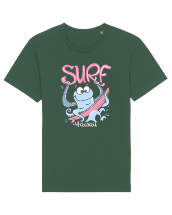 Hawaii Funny Octopus Surf Bottle Green