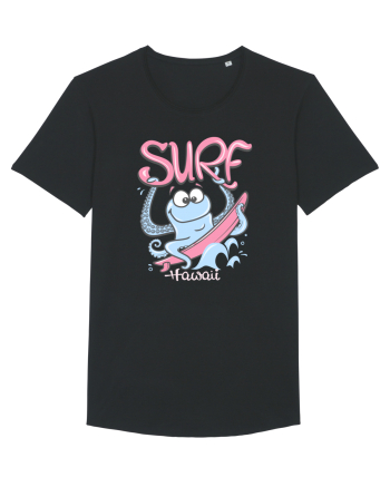Hawaii Funny Octopus Surf Black