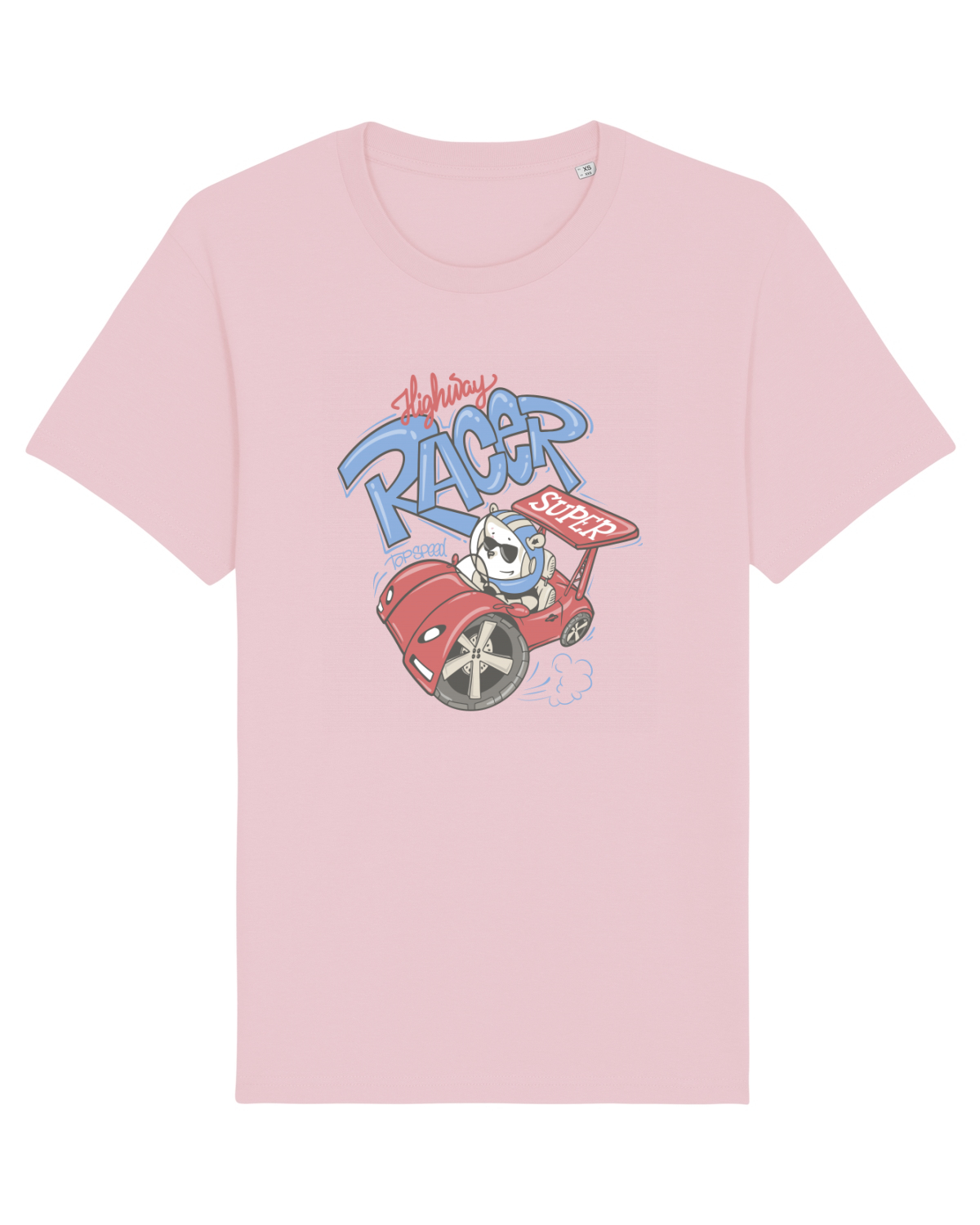 Tricou mânecă scurtă Unisex Rocker Cotton Pink