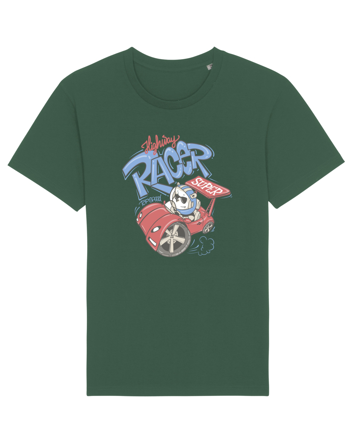 Tricou mânecă scurtă Unisex Rocker Bottle Green