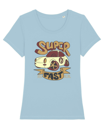 Retro 8 Car Superfast Sky Blue
