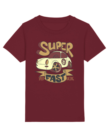 Retro 8 Car Superfast Burgundy