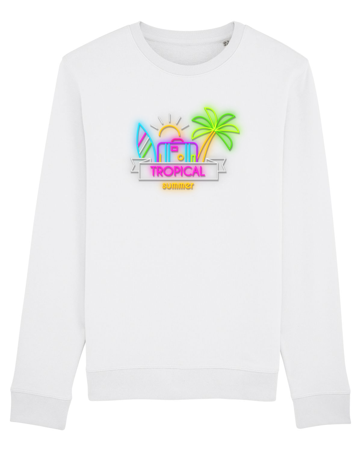 Bluză mânecă lungă Unisex Rise White