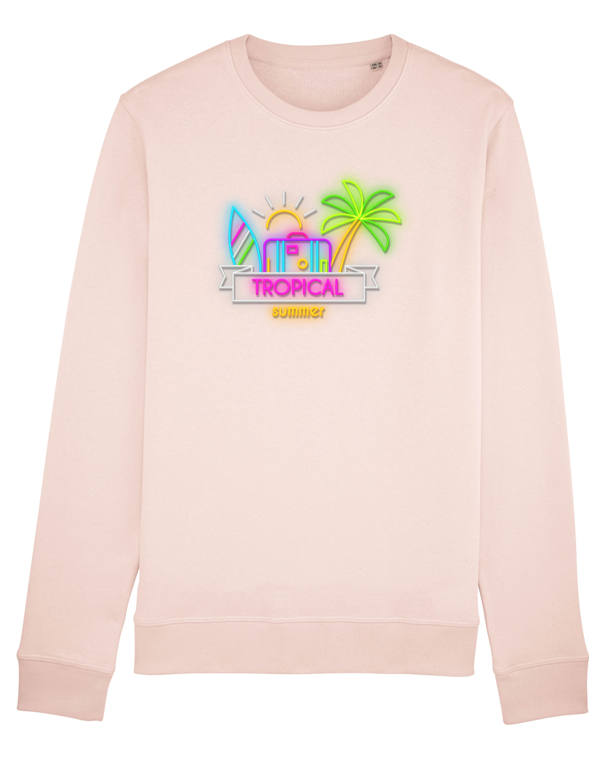 Bluză mânecă lungă Unisex Rise Candy Pink