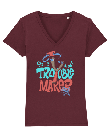 Trouble Maker Burgundy