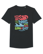 You Can't Stop The Waves Tricou mânecă scurtă guler larg Bărbat Skater