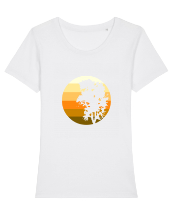Copac in soare White