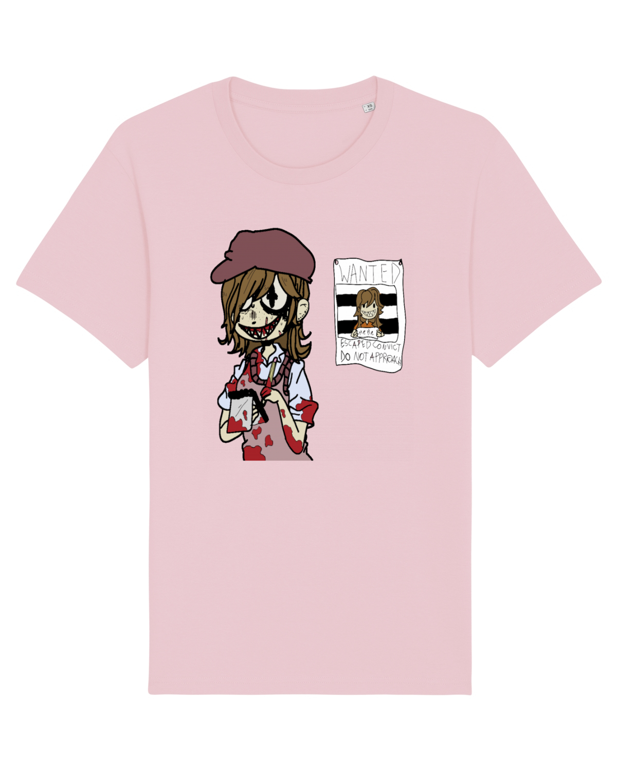 Tricou mânecă scurtă Unisex Rocker Cotton Pink