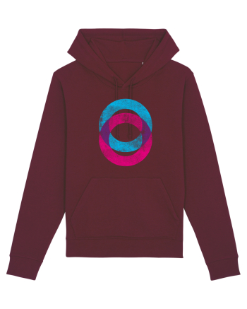 Geometric conjunction Burgundy