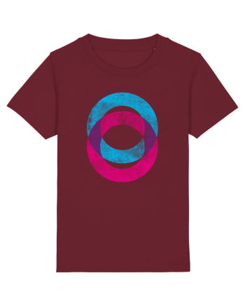 Geometric conjunction Burgundy