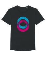 Geometric conjunction Tricou mânecă scurtă guler larg Bărbat Skater