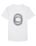 Geometric conjunction Tricou mânecă scurtă guler larg Bărbat Skater