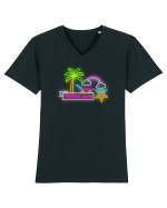 Vis exotic Tricou mânecă scurtă guler V Bărbat Presenter