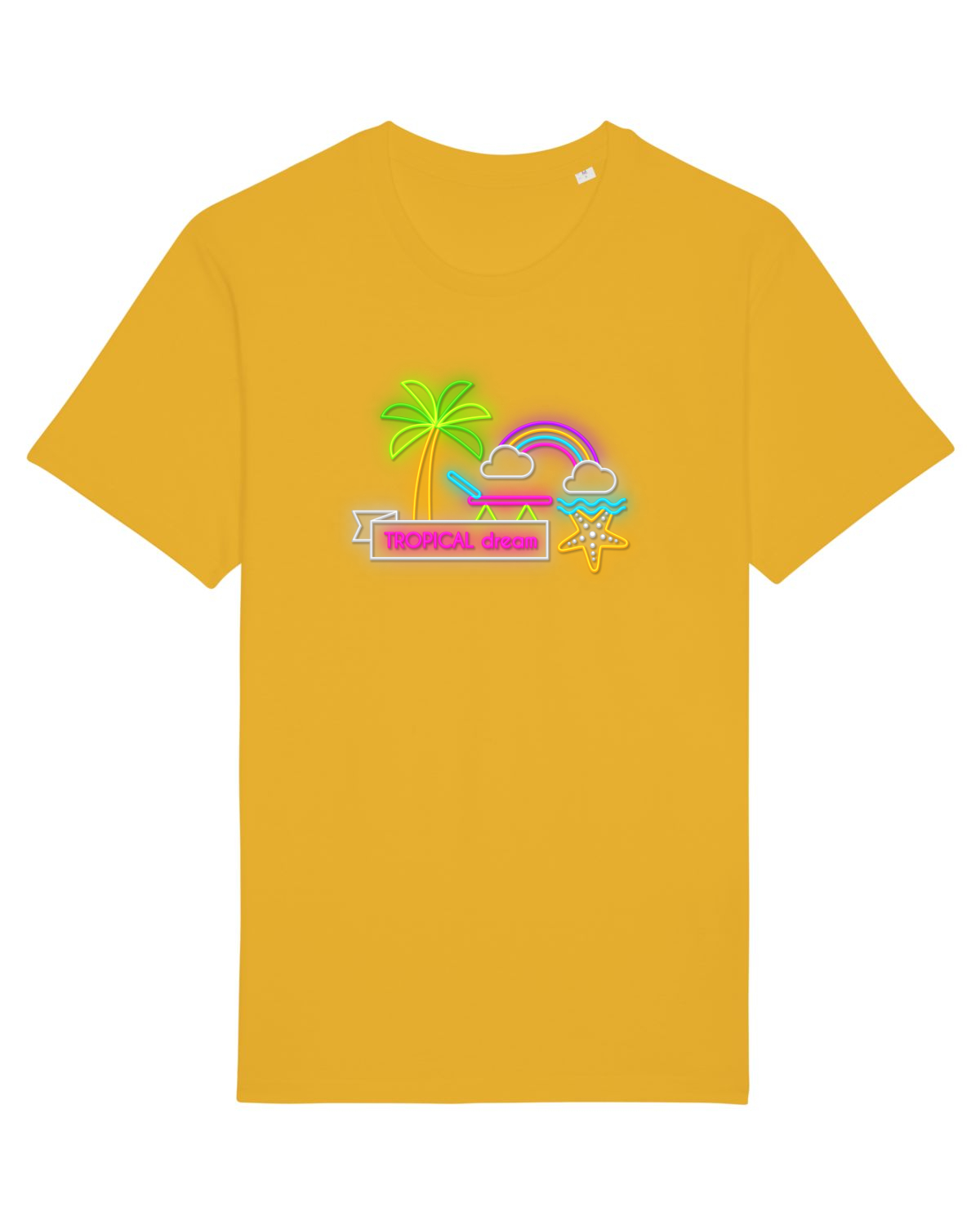 Tricou mânecă scurtă Unisex Rocker Spectra Yellow