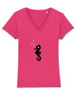 Calut de mare Tricou mânecă scurtă guler V Damă Evoker
