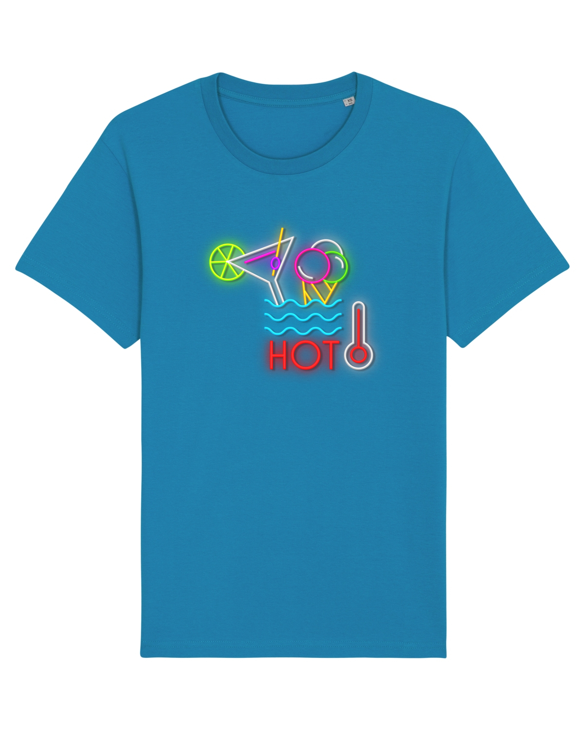 Tricou mânecă scurtă Unisex Rocker Azur