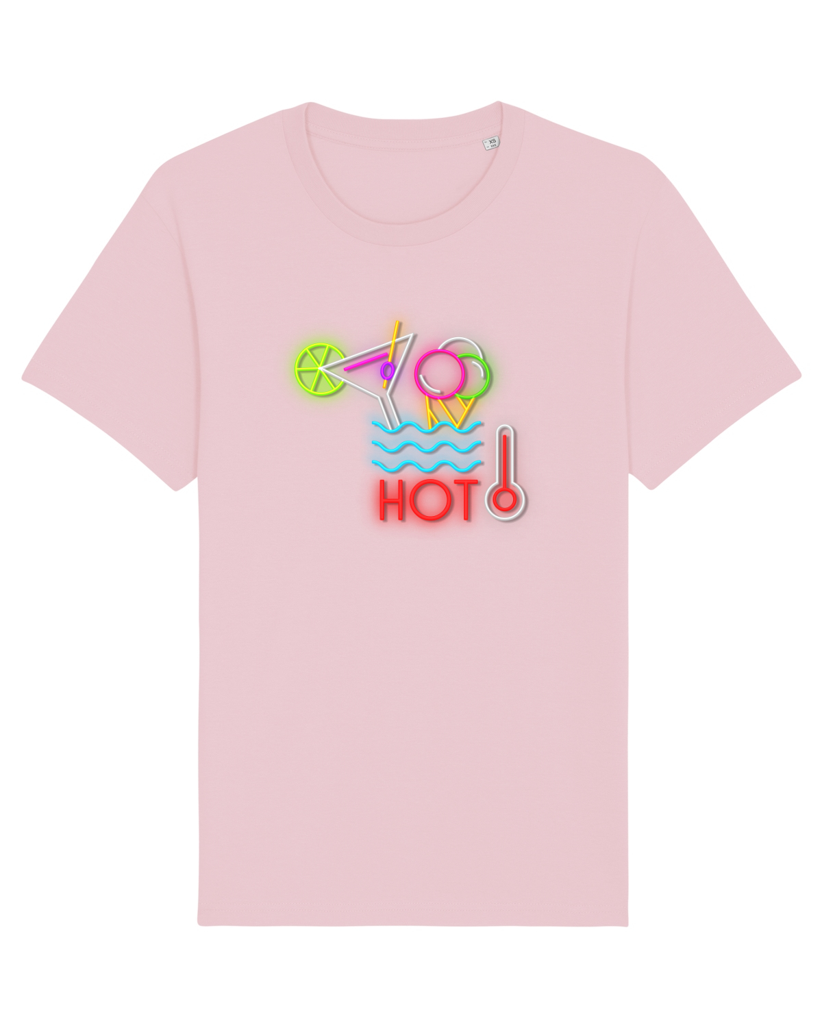 Tricou mânecă scurtă Unisex Rocker Cotton Pink