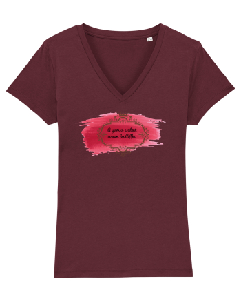 Everything is Coffee Burgundy