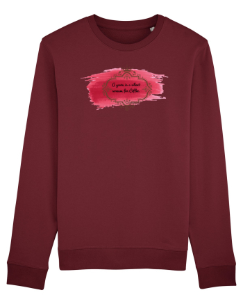 Everything is Coffee Burgundy