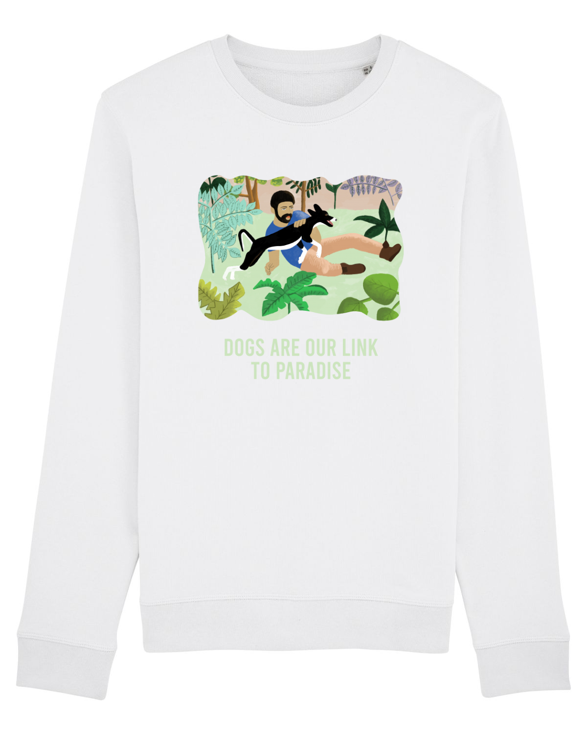 Bluză mânecă lungă Unisex Rise White