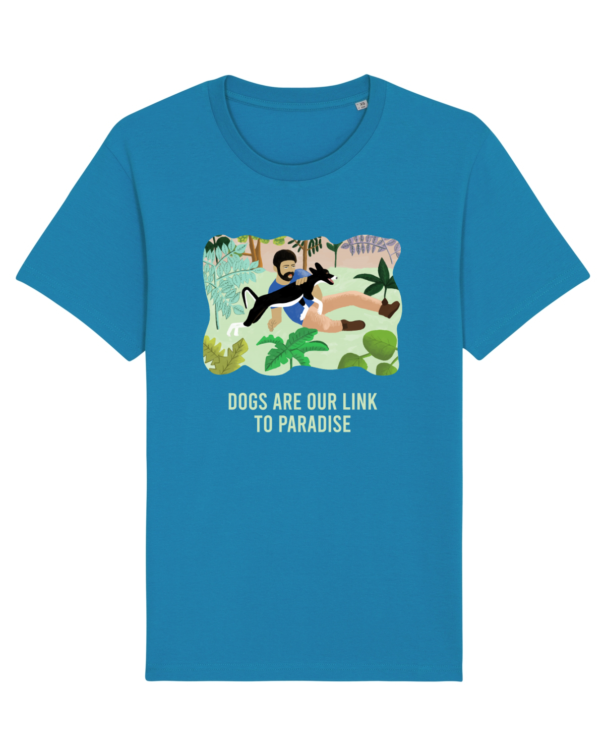 Tricou mânecă scurtă Unisex Rocker Azur