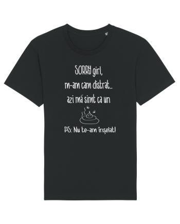 Tricou de scuze  semivionovat Black