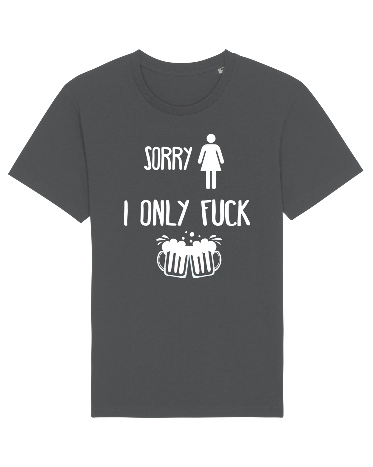 Tricou mânecă scurtă Unisex Rocker Anthracite
